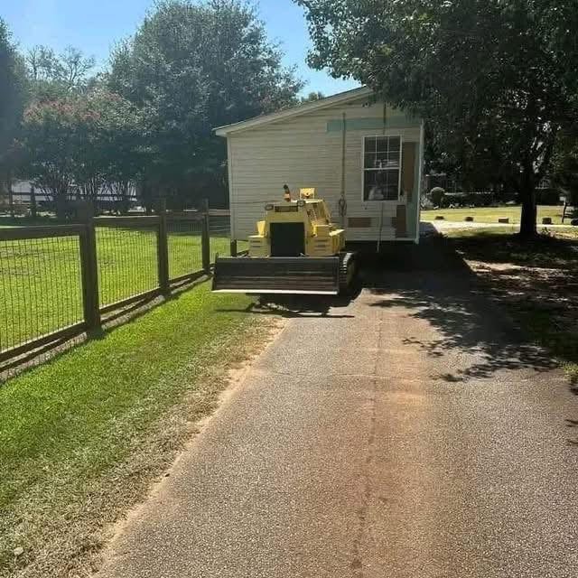 Utility hookup completed at the installation site
