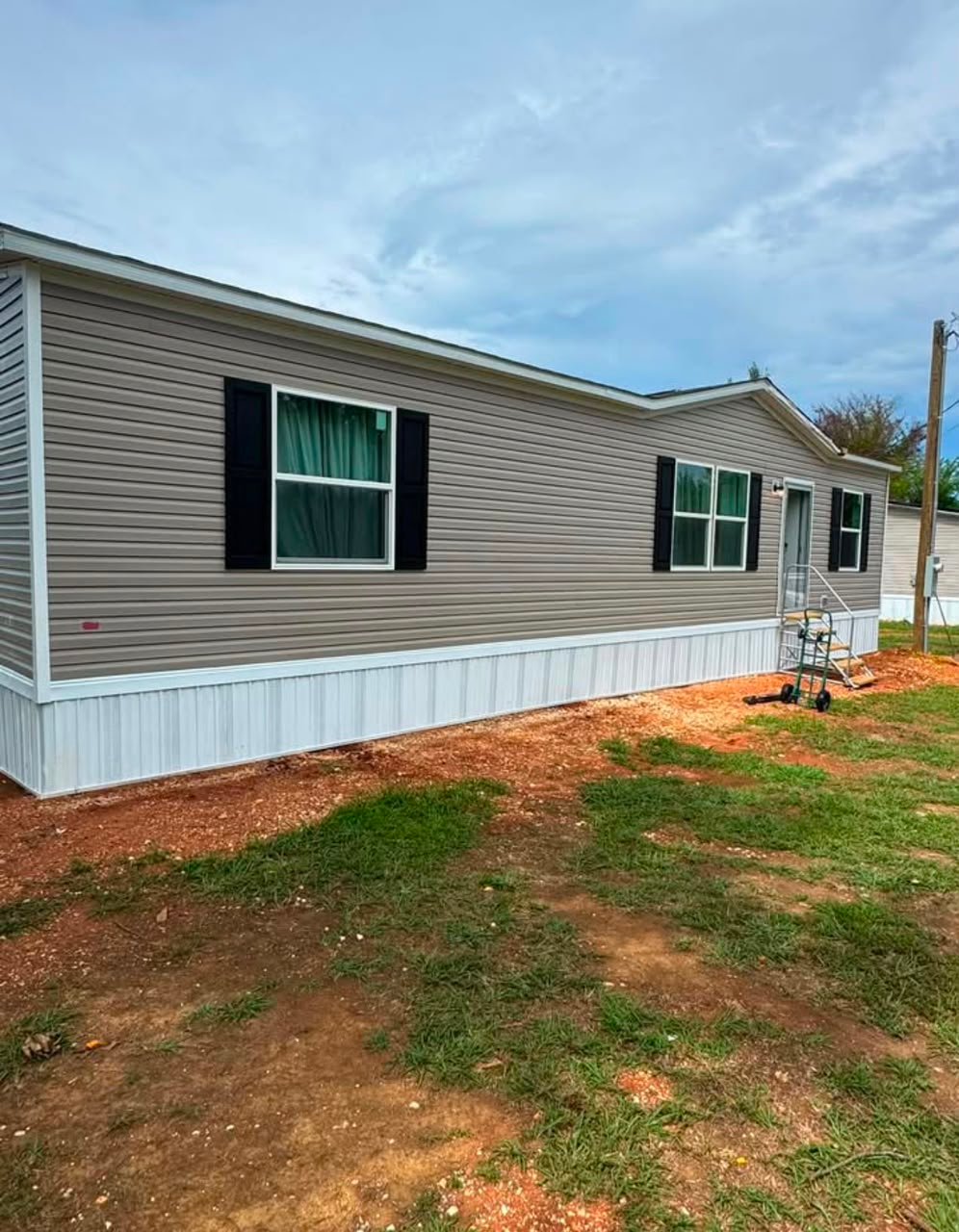 Manufactured home delivered and set up for a customer in Texas