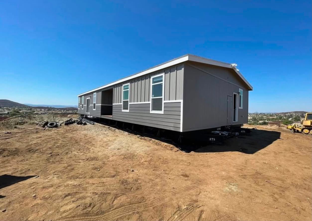 Manufactured home delivered and set up for a customer in Texas